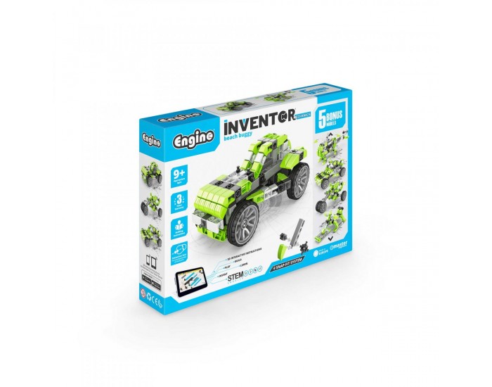 Engino Конструктор Inventor Mechanics - Плажно бъги, 5 в 1