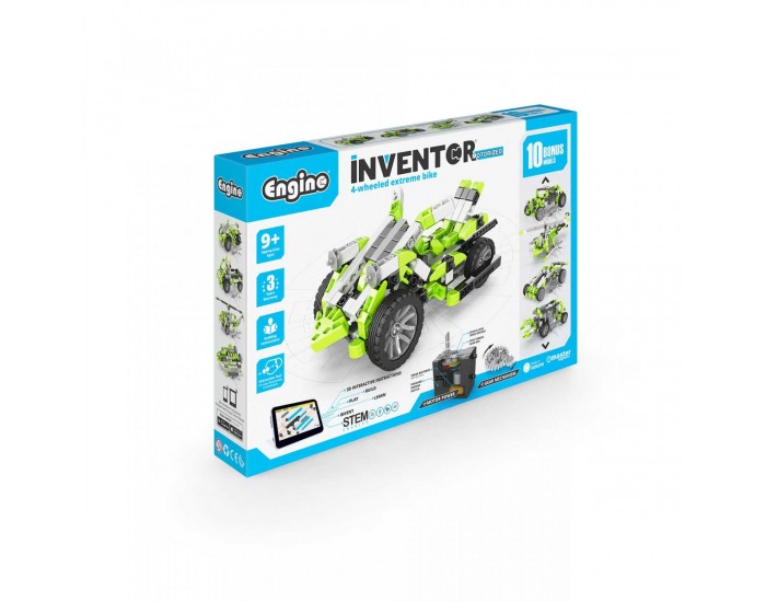 Engino Конструктор Inventor Motorized - 4 колесен велосипед, 10 в 1