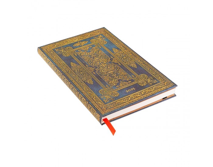 Paperblanks Планер Blue Luxe, Maxi, хоризонтален, твърда корица, 80 листа, за 2025 година