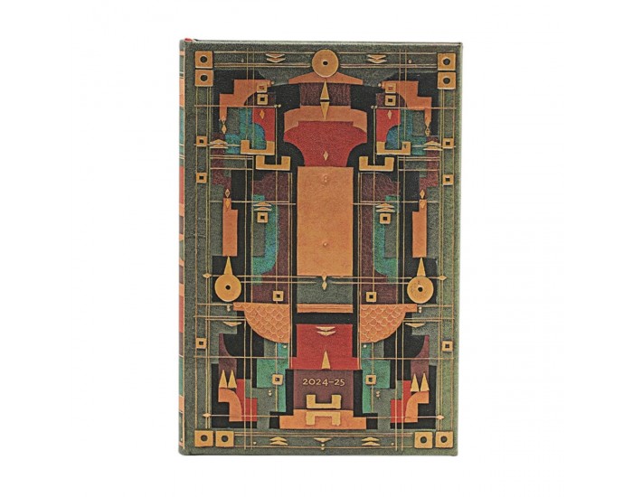 Paperblanks Планер Lion's Den, Mini, хоризонтален, твърда корица, 104 листа, за 2024-2025 година