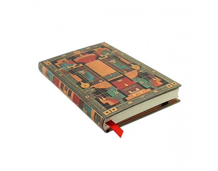 Paperblanks Планер Lion's Den, Mini, хоризонтален, твърда корица, 104 листа, за 2024-2025 година
