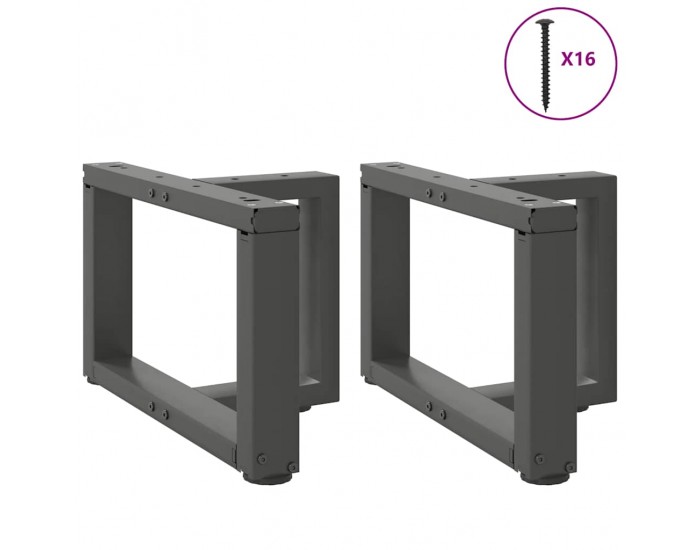 Sonata H Крака за холна маса T-образна 2 бр 40x25x(30-31)см стомана