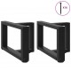 Sonata H Крака за холна маса T-образна 2бр черни 40x25x(30-31)см стомана
