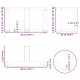 Sonata H Крака за холна маса T-образна 2 бр 50x25x(30-31)см стомана