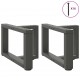 Sonata H Крака за холна маса T-образна 2 бр 50x25x(30-31)см стомана