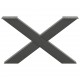 Sonata H Крака за холна маса X-образна 2бр антрацит 70x(42-43)см стомана