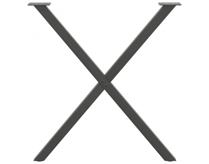 Sonata Picioare de masă în formă de X, 2 buc., antracit, 70x(72-73) cm, oțel