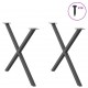 Sonata H Крака за трапезна маса с X-образна 2 бр 90x(72-73) см стомана