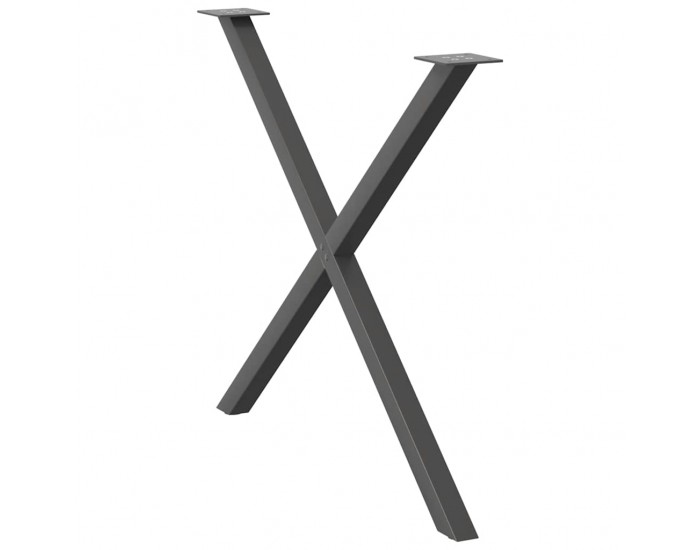 Sonata H Крака за трапезна маса с X-образна 2 бр 90x(72-73) см стомана