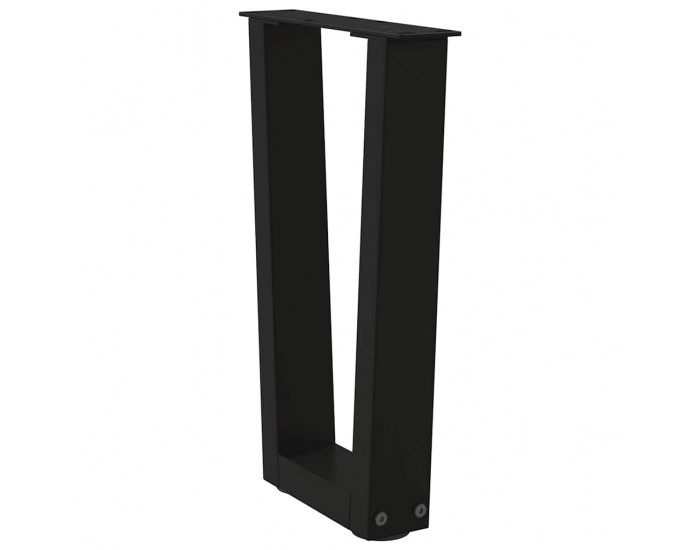 Sonata Picioare pentru măsuță de cafea în formă de V, 2 buc., negru, 28x (42-43,3) cm, oțel