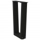 Sonata Picioare pentru măsuță de cafea în formă de V, 2 buc., negru, 28x (42-43,3) cm, oțel