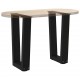 Sonata Picioare pentru măsuță de cafea în formă de V, 2 buc., negru, 28x (42-43,3) cm, oțel