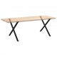 Sonata H Крака за маса за хранене с форма на X 2 бр. черни 90x(72-73) cm