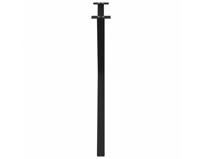 Sonata H Крака за маса за хранене с форма на X 2 бр. черни 90x(72-73) cm