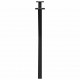 Sonata H Крака за маса за хранене с форма на X 2 бр. черни 90x(72-73) cm