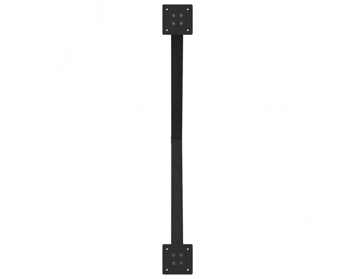 Sonata H Крака за маса за хранене с форма на X 2 бр. черни 90x(72-73) cm