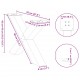 Sonata H Крака за масичка за кафе с форма на X 2 бр. черни