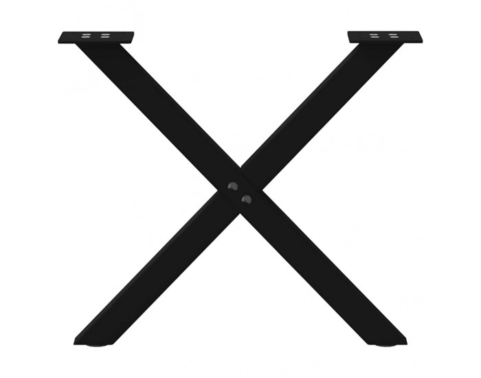 Sonata H Крака за масичка за кафе с форма на X 2 бр. черни 38x(42-43) cm