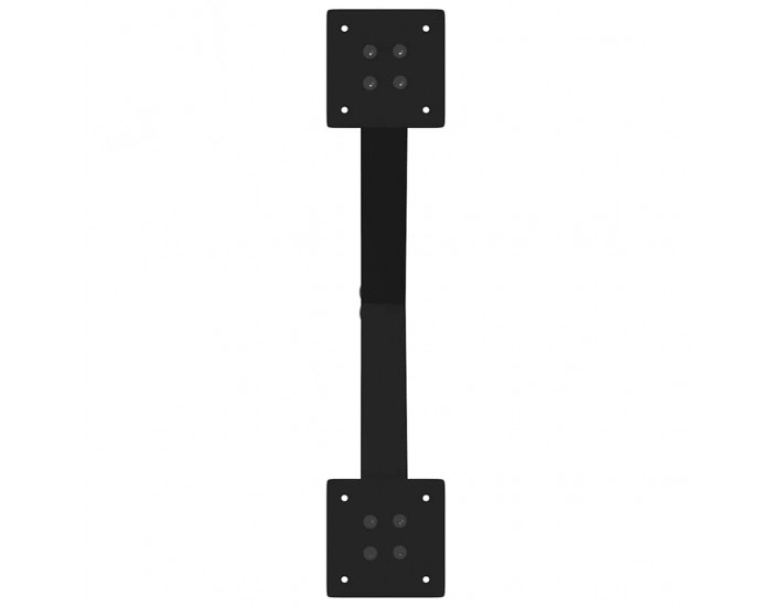 Sonata H Крака за масичка за кафе с форма на X 2 бр. черни 38x(42-43) cm