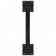 Sonata H Крака за масичка за кафе с форма на X 2 бр. черни 38x(42-43) cm