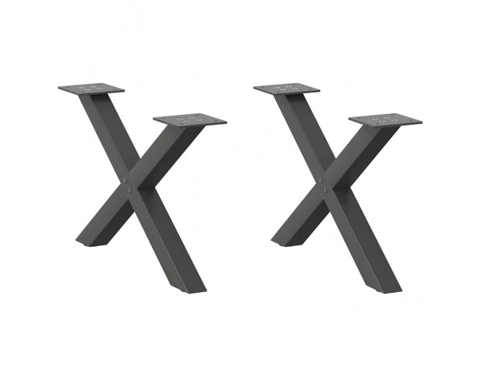 Sonata H Крака за масичка за кафе с форма на буквата X 2 бр. антрацит
