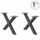 Sonata H Крака за масичка за кафе с форма на буквата X 2 бр. антрацит