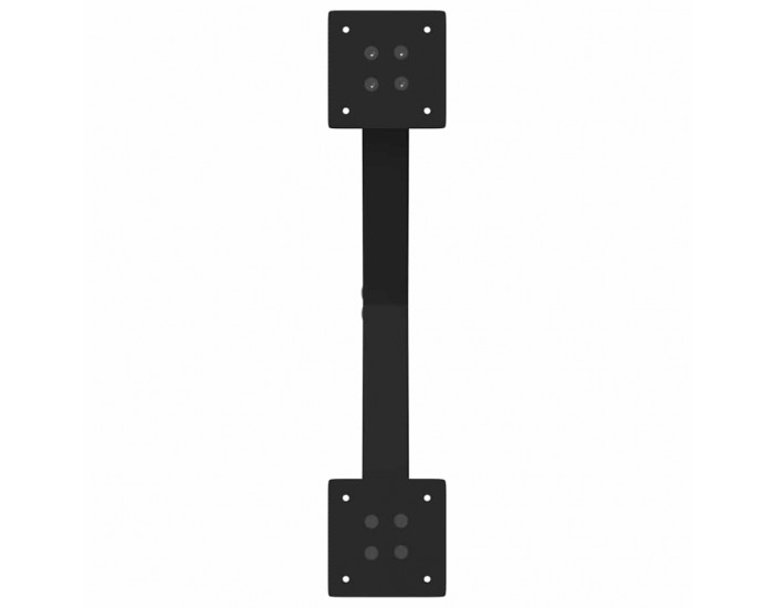 Sonata H Крака за масичка за кафе с форма на X 2 бр. черни 60x(30-31) cm
