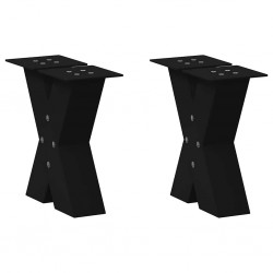Sonata H Крака за масичка за кафе с форма на X 2 бр. черни 40x(30-31) cm - Piese pentru mese