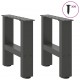 Sonata H Крака за масичка за кафе антрацит 2 бр. 40x(30-31) см стомана
