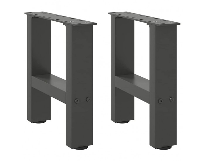 Sonata H Крака за масичка за кафе антрацит 2 бр. 40x(30-31) см стомана