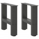 Sonata H Крака за масичка за кафе антрацит 2 бр. 40x(30-31) см стомана