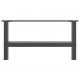 Sonata H Крака за масичка за кафе антрацит 2 бр. 60x(30-31) см стомана