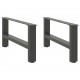 Sonata H Крака за масичка за кафе антрацит 2 бр. 60x(30-31) см стомана