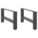 Sonata H Крака за масичка за кафе антрацит 2 бр. 70x(30-31) см стомана