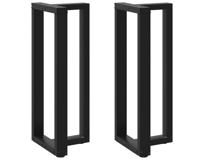 Sonata Picioare de masă de bar în formă de T, 2 buc., negru, 40x35x(100-101) cm, oțel