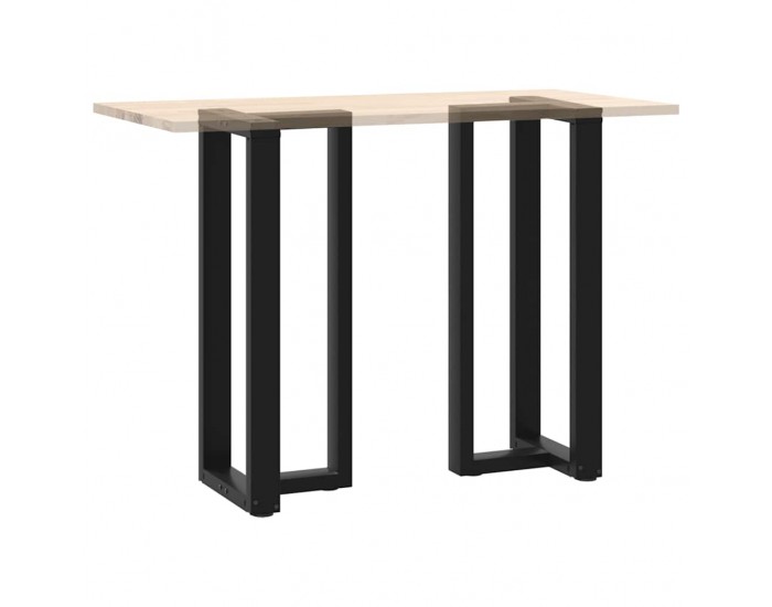 Sonata Picioare de masă de bar în formă de T, 2 buc., negru, 40x35x(100-101) cm, oțel