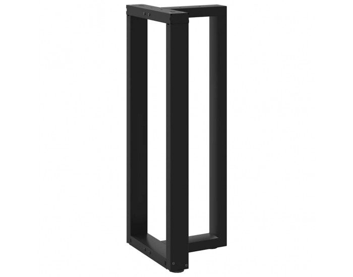 Sonata Picioare de masă de bar în formă de T, 2 buc., negru, 40x35x(100-101) cm, oțel