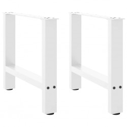 Sonata H Крака за масичка за кафе бели 2 бр. 60x(42-43) cm стомана - Piese pentru mese