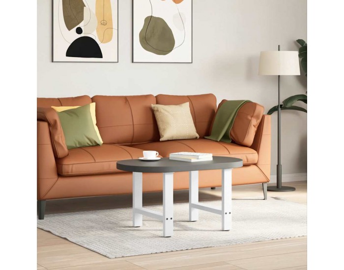 Sonata H Крака за масичка за кафе бели 2 бр. 60x(42-43) cm стомана