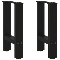 Sonata H Крака за масичка за кафе черни 2 бр. 28x(42-43) cm стомана - Piese pentru mese