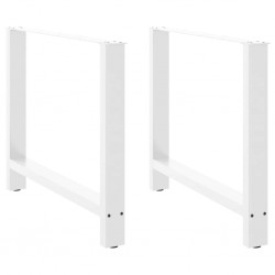 Sonata H Крака за трапезна маса бели 2 бр. 100x(72-73) cm стомана - Piese pentru mese