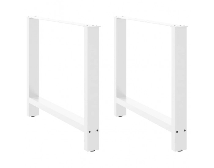 Sonata H Крака за трапезна маса бели 2 бр. 100x(72-73) cm стомана