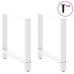 Sonata H Крака за трапезна маса бели 2 бр. 70x(72-73) cm стомана - Piese pentru mese
