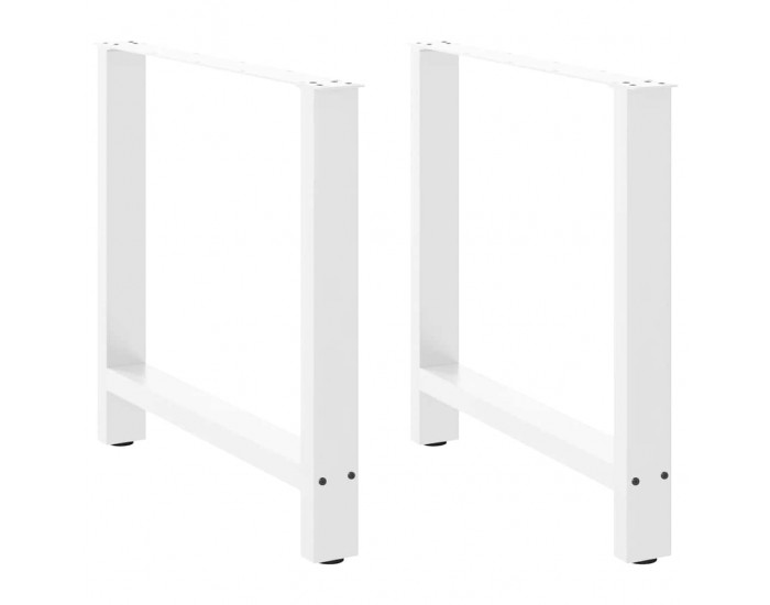 Sonata H Крака за трапезна маса бели 2 бр. 70x(72-73) cm стомана