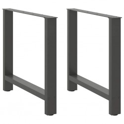 Sonata H Крака за трапезна маса Антрацит 2 бр. 80x(72-73) cm Стомана - Piese pentru mese