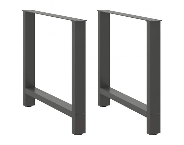 Sonata H Крака за трапезна маса Антрацит 2 бр. 80x(72-73) cm Стомана