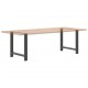 Sonata H Крака за трапезна маса Антрацит 2 бр. 80x(72-73) cm Стомана