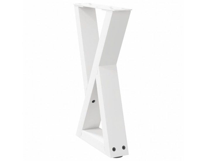 Sonata H Крака за масичка за кафе 2 бр. бели 28x(42-43,3) cm стомана