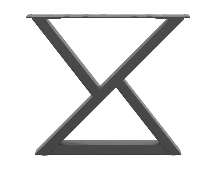 Sonata H Крака за масичка за кафе 2 бр. антрацит 60x(42-43,3) cm стомана