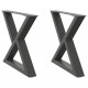 Sonata H Крака за масичка за кафе 2 бр. антрацит 60x(42-43,3) cm стомана